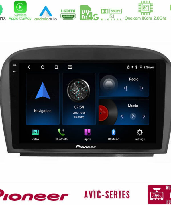 Kimpiris - Pioneer AVIC 8Core Android13 4+64GB Mercedes SL Class 2005-2011 Navigation Multimedia Tablet 9"