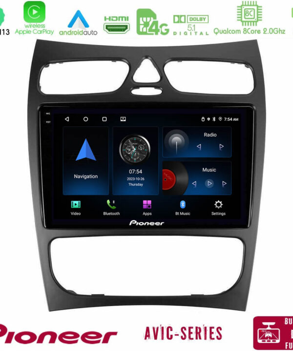 Kimpiris - Pioneer AVIC 8Core Android13 4+64GB Mercedes CLK Class W209 2000-2004 Navigation Multimedia Tablet 9"