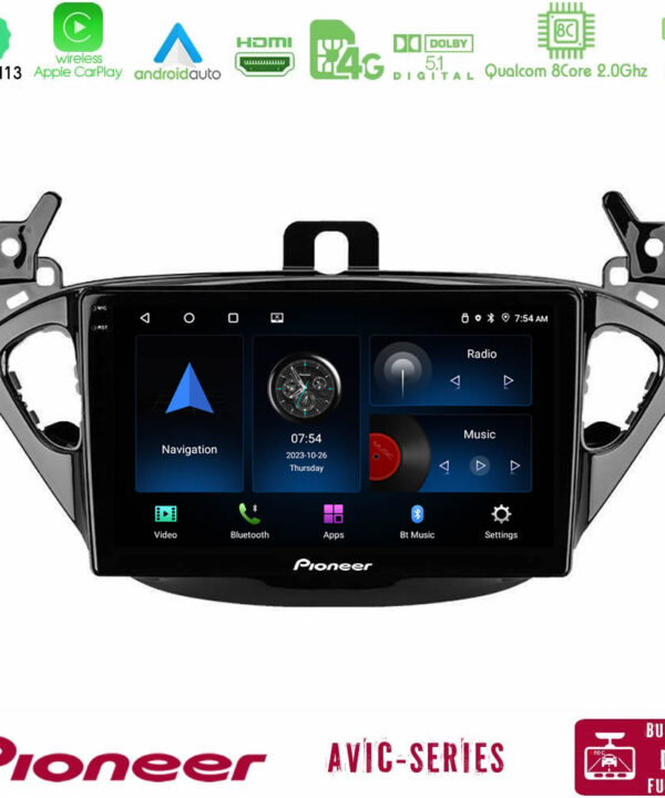 Kimpiris - Pioneer AVIC 8Core Android13 4+64GB Opel Corsa E/Adam Navigation Multimedia Tablet 9"