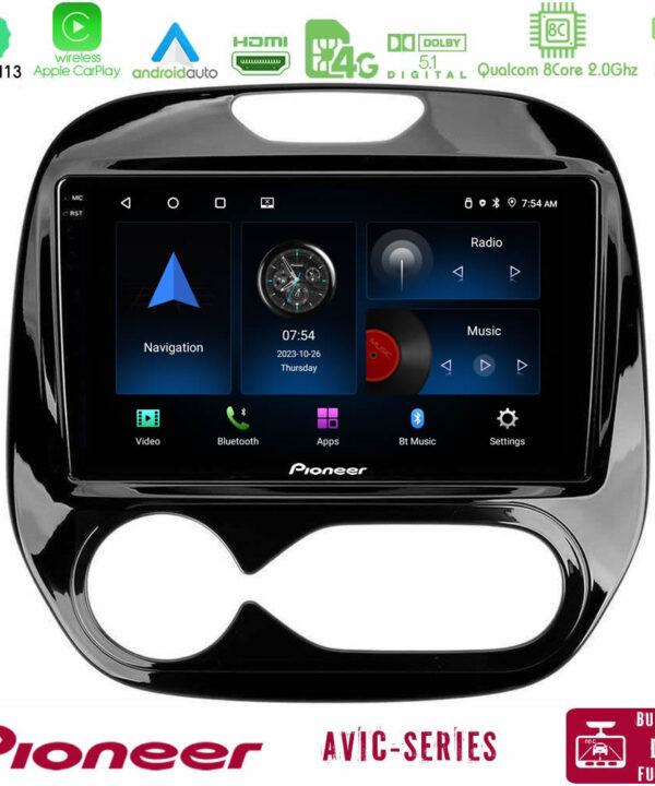 Kimpiris - Pioneer AVIC 8Core Android13 4+64GB Renault Captur 2013-2019 (Auto AC) Navigation Multimedia Tablet 9"