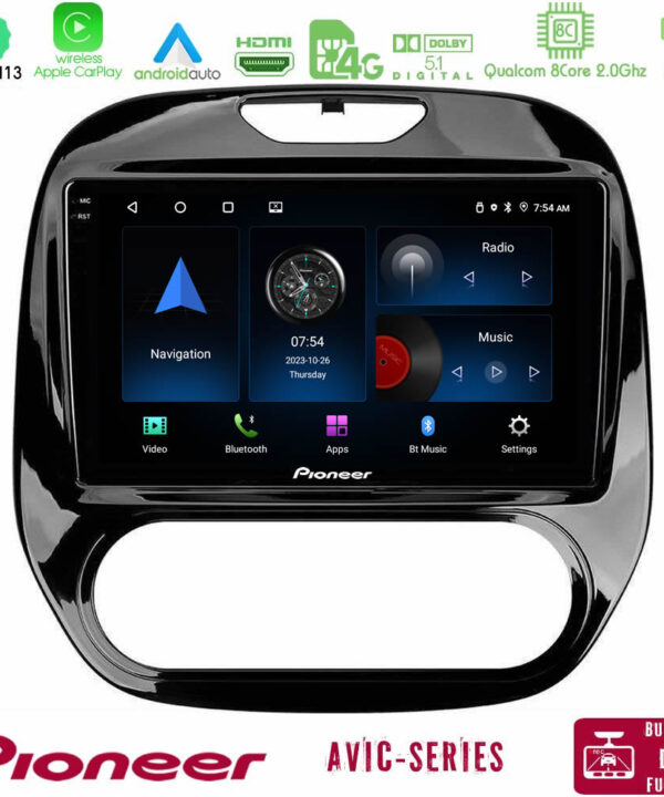 Kimpiris - Pioneer AVIC 8Core Android13 4+64GB Renault Captur 2013-2019 (Manual AC) Navigation Multimedia Tablet 9"