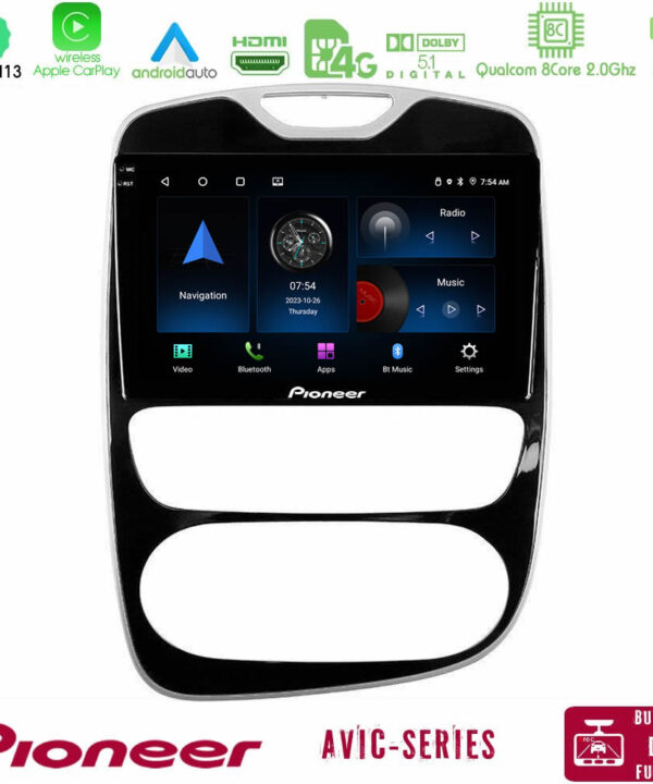 Kimpiris - Pioneer AVIC 8Core Android13 4+64GB Renault Clio 2016-2019 Navigation Multimedia Tablet 10"