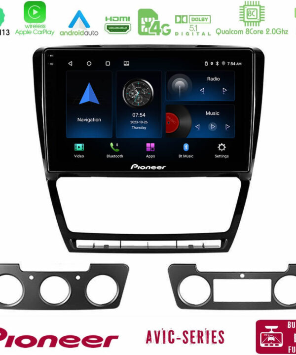 Kimpiris - Pioneer AVIC 8Core Android13 4+64GB Skoda Octavia 5 Navigation Multimedia Tablet 10"
