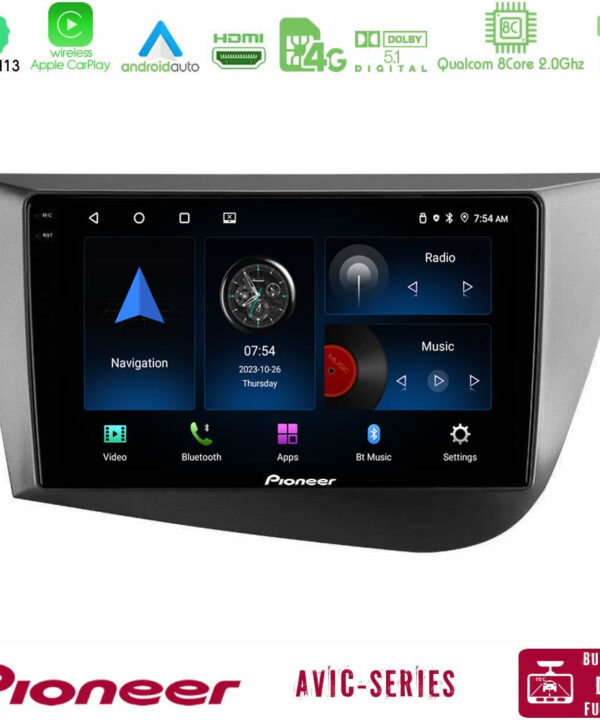 Kimpiris - Pioneer AVIC 8Core Android13 4+64GB Seat Leon Navigation Multimedia Tablet 9"