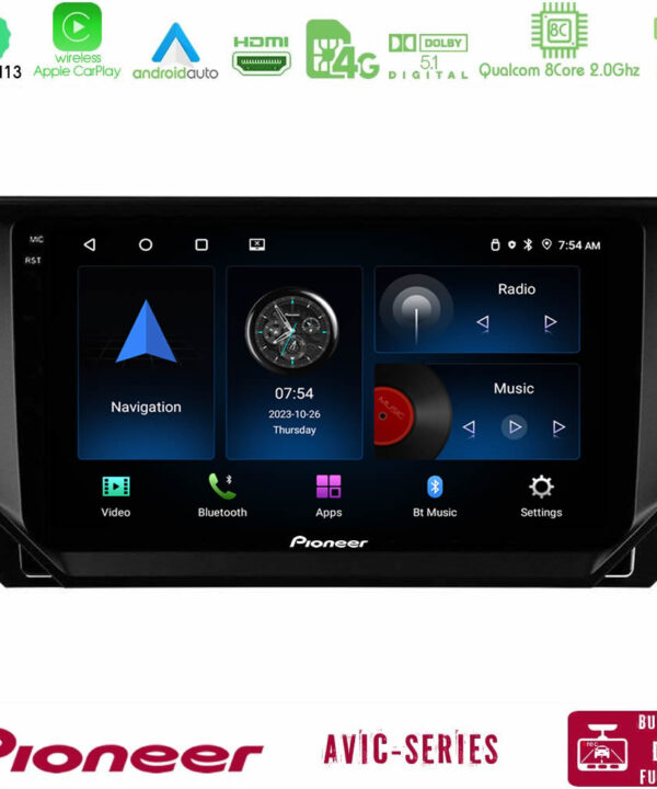 Kimpiris - Pioneer AVIC 8Core Android13 4+64GB Seat Arona/Ibiza Navigation Multimedia Tablet 9"