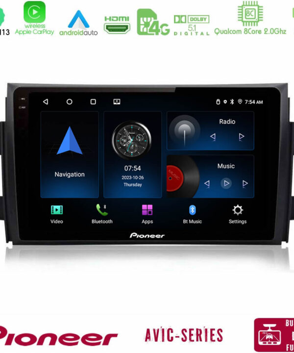 Kimpiris - Pioneer AVIC 8Core Android13 4+64GB Suzuki SX4 2006-2014 Fiat Sedici 2006-2014 Navigation Multimedia Tablet 9"