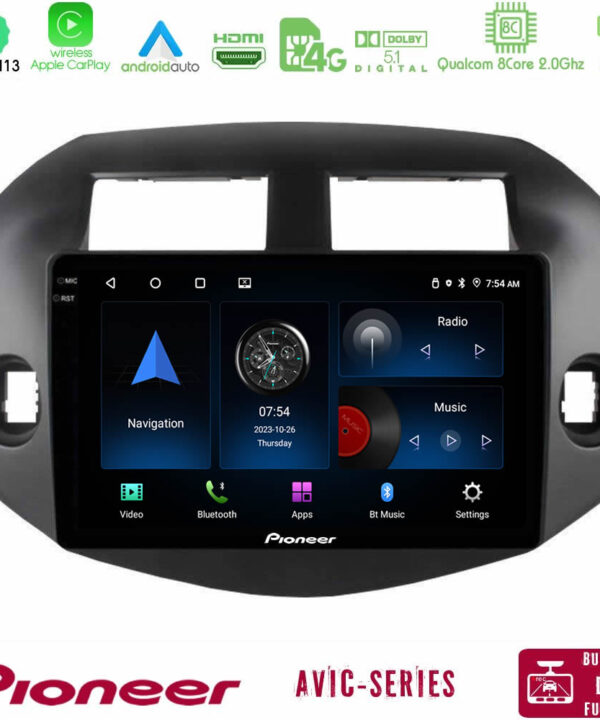 Kimpiris - Pioneer AVIC 8Core Android13 4+64GB Toyota Rav4 2006-2012 Navigation Multimedia Tablet 10"