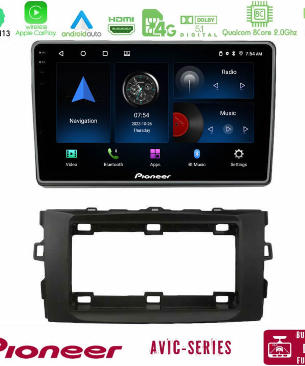 Kimpiris - Pioneer AVIC 8Core Android13 4+64GB Toyota Auris 2013-2016 Navigation Multimedia Tablet 10"