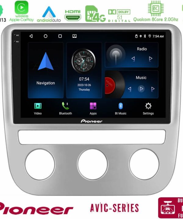 Kimpiris - Pioneer AVIC 8Core Android13 4+64GB VW Scirocco 2008-2014 Navigation Multimedia Tablet 9"