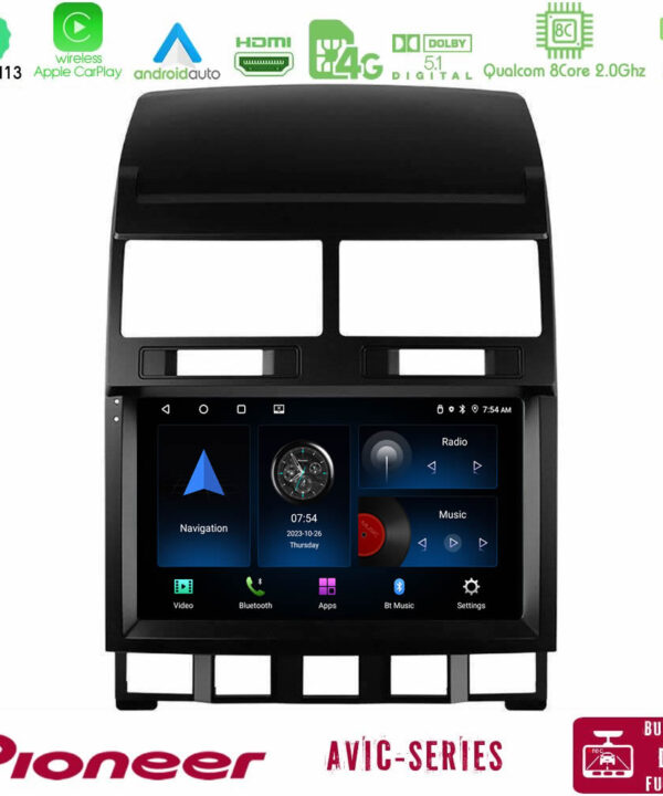 Kimpiris - Pioneer AVIC 8Core Android13 4+64GB VW Touareg 2002 – 2010 Navigation Multimedia Tablet 9"
