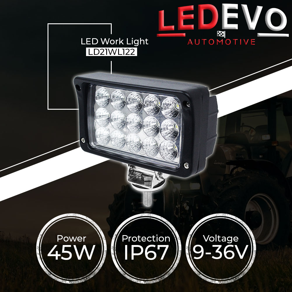 ΠΡΟΒΟΛΕΑΣ LED ΑΥΤΟΚΙΝΗΤΟΥ 45WATT 9-36VOLT LD21WL122 - Image 2