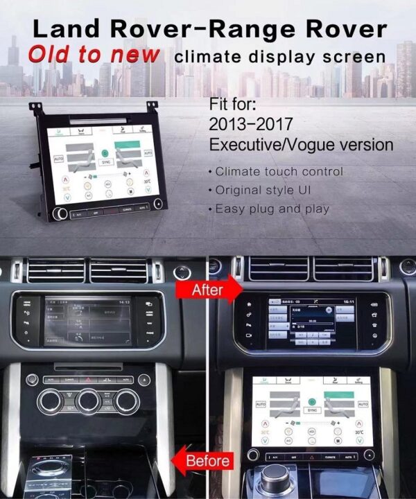 Range Rover Vogue L405 2013 - 2017 10" Touchscreen AC Climate Control Panel Kimpiris