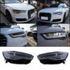  Φανάρια Set Για Audi A6 4G C7 11 18 DRL Full Led Matrix Design amp Dynamic Φλας Μαύρα Με Μοτέρ Carner 2