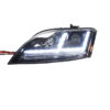  Φανάρια Set Για Audi TT 8J 06 10 DRL amp Led Signal Dynamic Μαύρα Xenon Έκδοση D1SH1 Με Μοτέρ 5