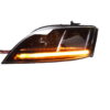 Φανάρια Set Για Audi TT 8J 06 10 DRL amp Led Signal Dynamic Μαύρα Xenon Έκδοση D1SH1 Με Μοτέρ 6