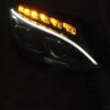 Φανάρια Set Για Mercedes Benz C Class W205 14 18 TRU DRL Full Led Μαύρα Με Μοτέρ Depo 4