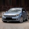 Φανάρια Set Για Vw Golf VΙ 6 08 12 Mk8 Golf Look Dynamic Start DRL amp Φλας Μαύρα Full Led Με Μοτέρ VLand 15