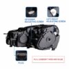 Φανάρια Set Για Vw Golf VΙ 6 08 12 Mk8 Golf Look Dynamic Start DRL amp Φλας Μαύρα Full Led Με Μοτέρ VLand 17
