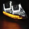 Φανάρια U Type Led Chrome Με Φώτα Ημέρας DRL Volkswagen Golf 7 2