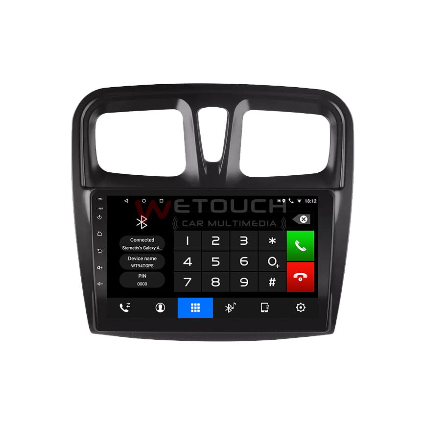 DACIA SANDERO LOGAN MULTIMEDIA OEM 2014 2019 9 ΑΦΗΣ ANDROID 232GB GPS NAVIGATION RADIO BLUETOOTH MIRRORLINK WiFi WETOUCH WT11DC01GPS 2