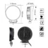 EPISTAR LED 108 Watt Υψηλής Ισχύος 10 30 Volt Στρογγυλό 1