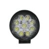 LED Εργασίας Στρογγυλός 27W 10 30V 3780lm 30° Αδιάβροχος IP65 Ψυχρό Λευκό 6000k