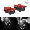  ΠΟΡΤΑΣ LED ΜΕ ΕΝΔΕΙΞΗ ΜΑΡΚΑΣ ΓΙΑ MERCEDES BENZ W204 ΕΡΓΟΣΤΑΣΙΑΚΗ ΕΦΑΡΜΟΓΗ 1