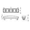 ΟΡΟΦΗΣ HORPOL ΛΕΥΚΑ ΜΕ 4LED 12V24V ΓΙΑ SCANIA 1ΤΕΜ 2
